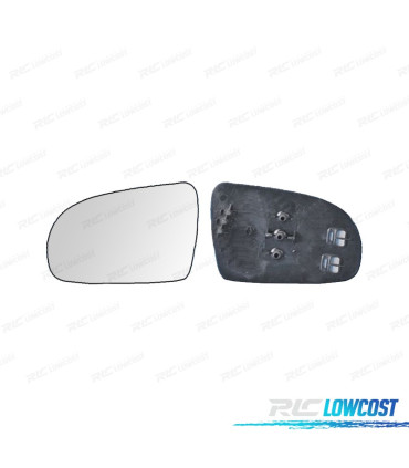CRISTAL ESPEJO + BASE IZQUIERDO OPEL CORSA B 93-00