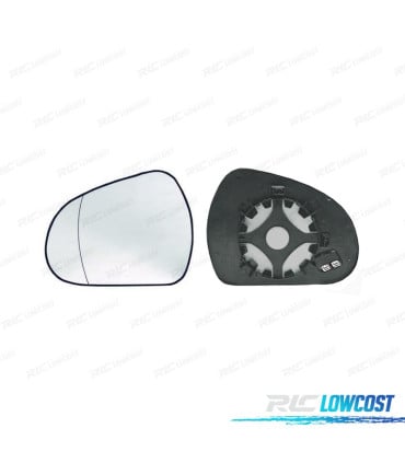 CRISTAL ESPEJO BASE IZQUIERDO PEUGEOT 207 06-13 ASFERICO TERMICO
