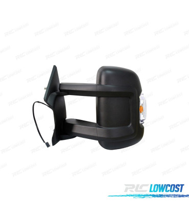 ESPEJO COMPLETO IZQUIERDO CITROEN JUMPER 06- BRAZO LARGO AMBAR