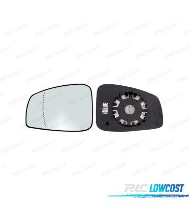 CRISTAL ESPEJO BASE IZQUIERDO RENAULT LAGUNA III 07- TERMICO