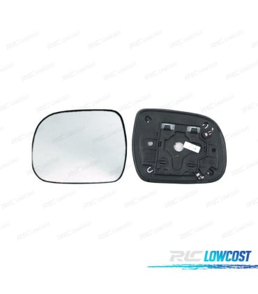 CRISTAL ESPEJO + BASE IZQUIERDO TOYOTA HILUX 04-08