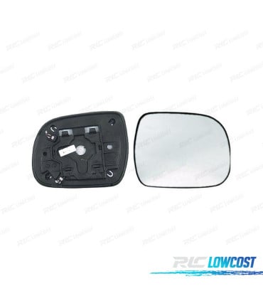 CRISTAL ESPEJO + BASE DERECHO TOYOTA HILUX 04-08