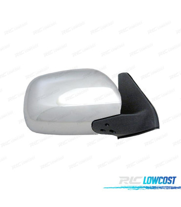 ESPEJO COMPLETO DERECHO TOYOTA LAND CRUISER 02-10 ABATIBLE CROMADO