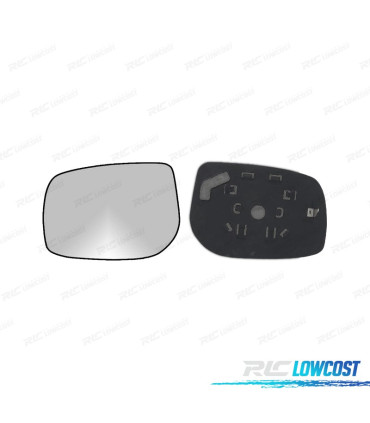 CRISTAL ESPEJO + BASE IZQUIERDO TOYOTA YARIS 06-10