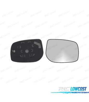 CRISTAL ESPEJO + BASE DERECHO TOYOTA YARIS 06-10