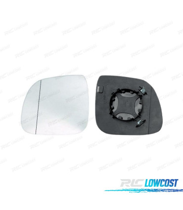 CRISTAL ESPEJO BASE IZQUIERDO VOLKSWAGEN VW AMAROK 11- ASFERICO