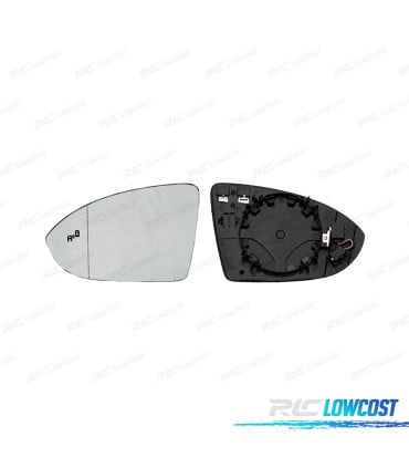CRISTAL ESPEJO + BASE IZQUIERDO VOLKSWAGEN VW GOLF VII 12-17