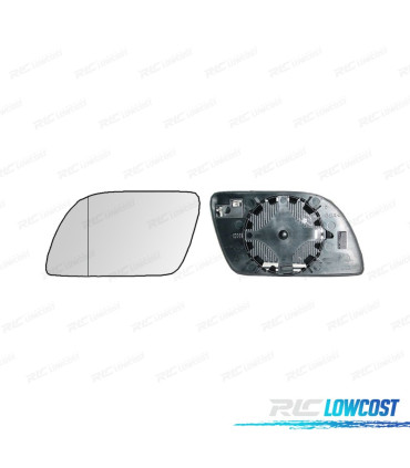 CRISTAL ESPEJO + BASE IZQUIERDO VOLKSWAGEN VW POLO 02-05 TERMICO