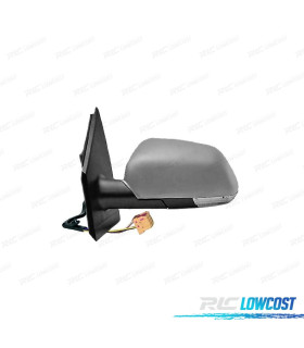 ESPEJO COMPLETO IZQUIERDO VOLKSWAGEN VW POLO 05-09 ELÉCTRICO IMPRIMADO