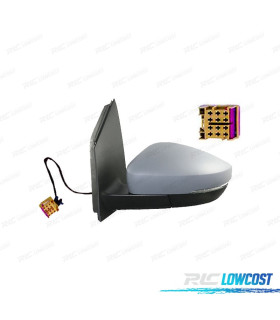 ESPEJO COMPLETO IZQUIERDO VOLKSWAGEN VW POLO 09-17 MECÁNICO IMPRIMADO