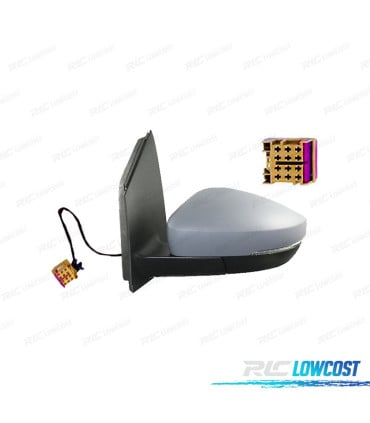ESPEJO COMPLETO IZQUIERDO VOLKSWAGEN VW POLO 09-17 MECÁNICO IMPRIMADO