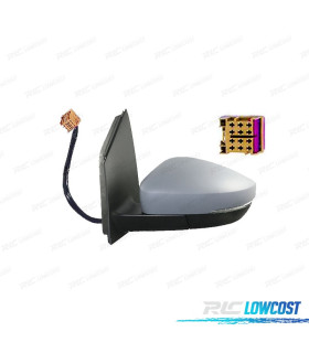 ESPEJO COMPLETO IZQUIERDO VOLKSWAGEN VW POLO 09-17 ELÉCTRICO IMPRIMADO