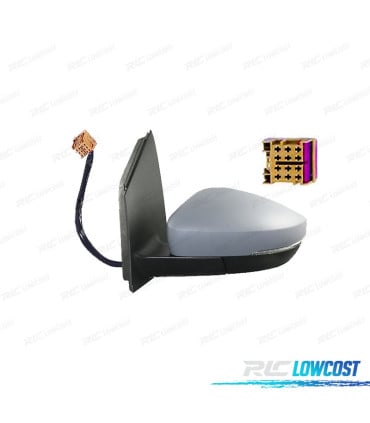 ESPEJO COMPLETO IZQUIERDO VOLKSWAGEN VW POLO 09-17 ELÉCTRICO IMPRIMADO