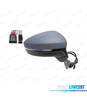 ESPEJO COMPLETO DERECHO VOLKSWAGEN VW TIGUAN 16-20 ABATIBLE