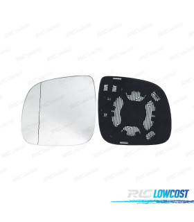 CRISTAL ESPEJO + BASE IZQUIERDO VOLKSWAGEN VW TOUAREG 07-10