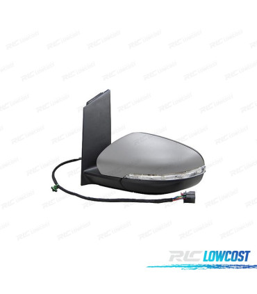 ESPEJO COMPLETO IZQUIERDO VOLKSWAGEN VW TOURAN 10-15 ELÉCTRICO IMPRIMADO