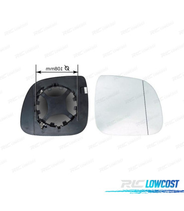 CRISTAL ESPEJO + BASE DERECHO VOLKSWAGEN VW TRANSPORTER T6 16-20