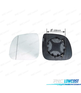 CRISTAL ESPEJO BASE IZQUIERDO VOLKSWAGEN VW TRANSPORTER T6 16-20 TÉRMICO