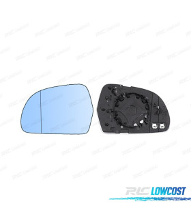 CRISTAL ESPEJO BASE IZQUIERDO SKODA SUPERB 08-15 AZUL