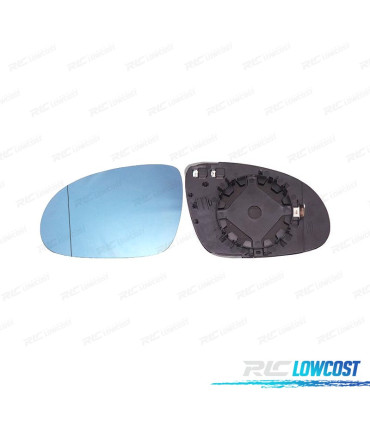CRISTAL ESPEJO BASE IZQUIERDO SKODA SUPERB 06-08 AZUL