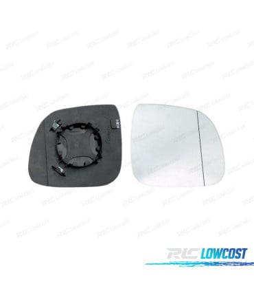 CRISTAL ESPEJO BASE DERECHO VOLKSWAGEN VW TRANSPORTER T5 09-15 CONVEXO TERMICO