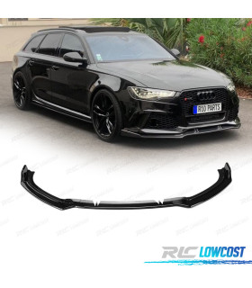 SPOILER LIP AUDI A6 19-24 NEGRO BRILLO