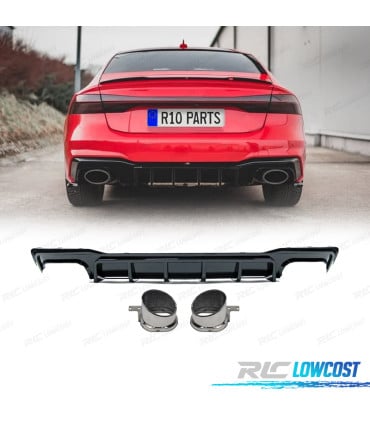 DIFUSOR AUDI A7 19-23 LOOK RS7 NEGRO BRILLO