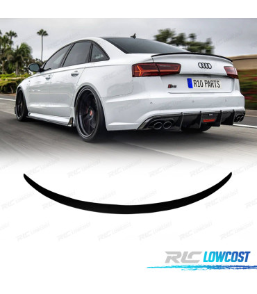 ALERON AUDI A6 19-24 LOOK RS6 NEGRO BRILLO