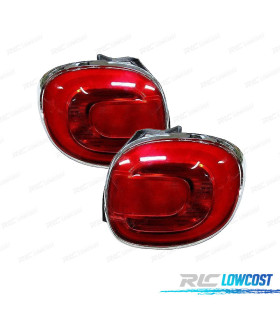 PILOTOS LED PARA FIAT 500L 12-17 CERCO CROMADO