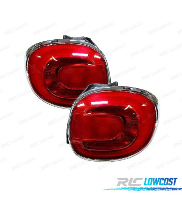 PILOTOS LED PARA FIAT 500L 12-17 CERCO CROMADO