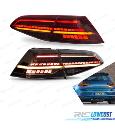 PILOTOS LED VOLKSWAGEN VW GOLF 7 7.5 12-20 INTERMITENTES DINAMICOS AHUMADO