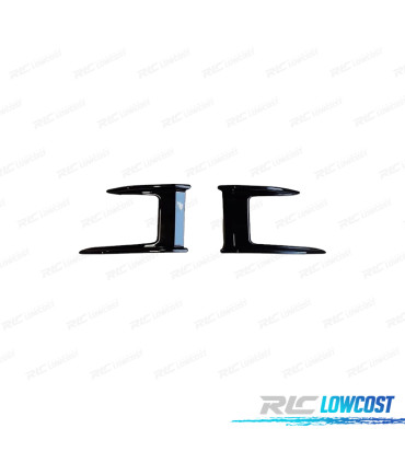 AÑADIDOS DE PARAGOLPES DELANTERO BMW F40 HATCHBACK 19-22 NEGRO BRILLO