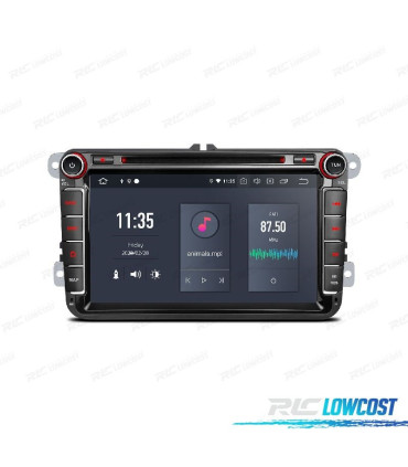 RADIO GPS ANDROID 12 PARA VOLKSWAGEN VW SEAT SKODA MULTIMEDIA DVD