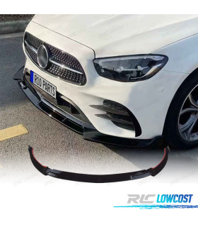 LIP SPOILER FRONTAL MERCEDES CLASE E W213 21- LOOK AMG NEGRO BRILLO