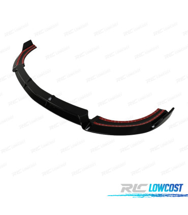 LIP SPOILER FRONTAL MERCEDES CLASE E W213 16-20 LOOK SPORT NEGRO BRILLO