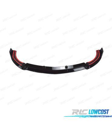 LIP SPOILER FRONTAL MERCEDES CLASE E W213 16-20 LOOK SPORT NEGRO BRILLO