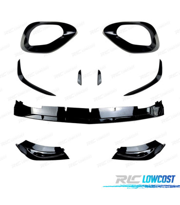 SPOILER LIP FRONTAL MERCEDES CLASE C W206 21- NEGRO BRILLO