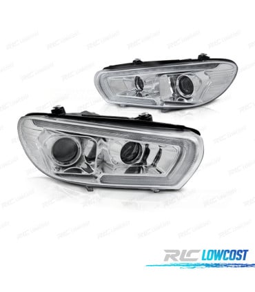 FAROS XENON PARA VOLKSWAGEN VW SCIROCCO 08-14 LED CROMO