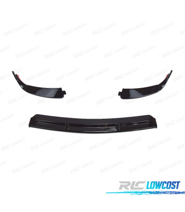 SPOILER LIP MERCEDES CLASE C W205 14-18 LOOK AMG NEGRO BRILLO