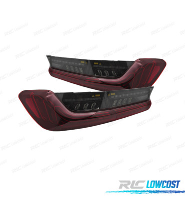 PILOTOS PARA BMW G20 19-22 LED LOOK LASER ROJO NEGRO
