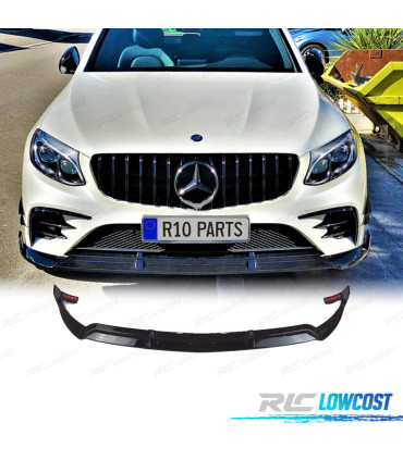 SPOILER LIP MERCEDES GLC X253 15-18 NEGRO BRILLO