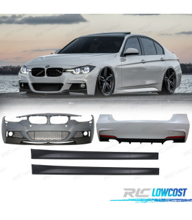 KIT CARROCERIA BMW F30 LOOK M PERFORMANCE PDC 2 SALIDAS DE ESCAPE