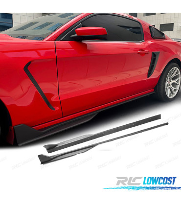 AÑADIDO TALONERAS FORD MUSTANG V6 GT 10-14 LOOK GT500 NEGRO MATE