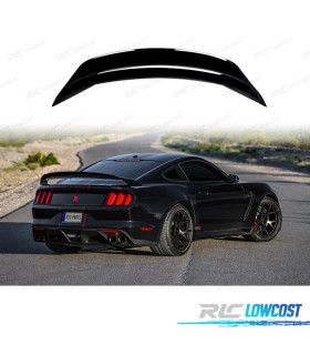 ALERON SPOILER FORD MUSTANG 15-23 LOOK GT350 R NEGRO BRILLO