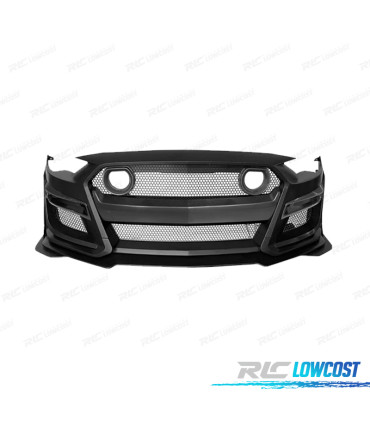 PARAGOLPES DELANTERO FORD MUSTANG 18-23 LOOK GT500 REJILLA LUZ LED