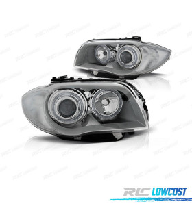 FAROS BMW E81 E87 E82 E88 OJOS ANGEL CROMADO CCFL