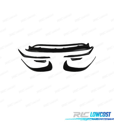 KIT DE MOLDURAS MERCEDES W117 AMG 13-19 LOOK A45 NEGRO BRILLO