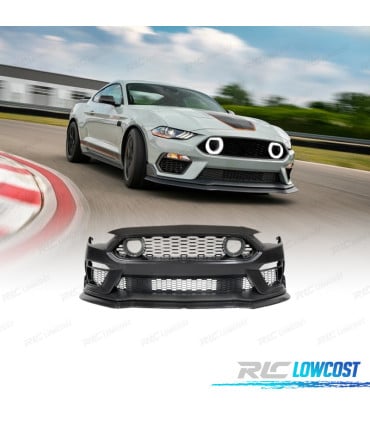 PARAGOLPES DELANTERO FORD MUSTANG 18-23 LOOK MACH 1 REJILLA LUZ LED