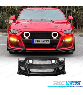 PARAGOLPES DELANTERO FORD MUSTANG 18-22 LOOK GT500 REJILLA LUZ LED