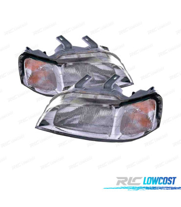 FAROS HONDA CIVIC 5P 97-01 FONDO CROMO